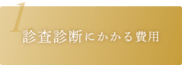 診査診断にかかる費用